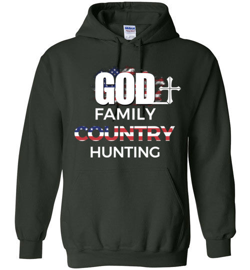 God - Family - Country - Hunting Hoodie