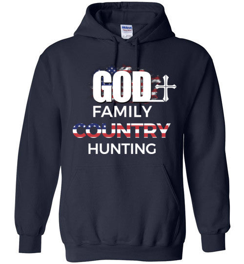 God - Family - Country - Hunting Hoodie