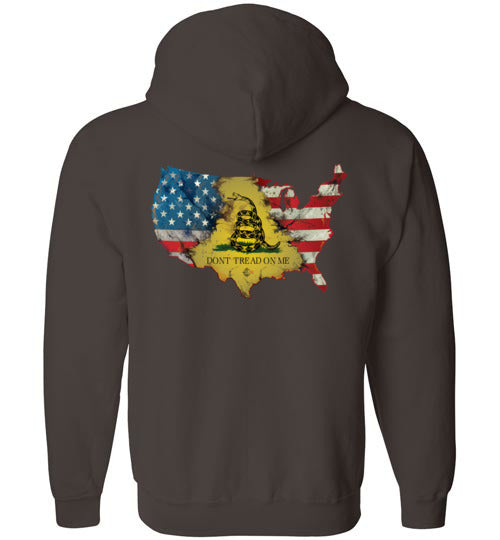 LiL Red Danger Dont Tread on Me Zip Up Hoodie