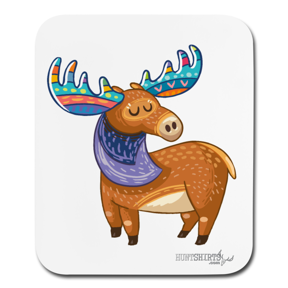 Moose 2 Mouse pad Vertical - white
