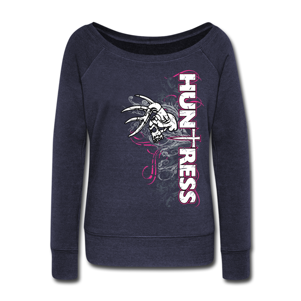 Hitmen Huntress Wideneck Sweatshirt - melange navy